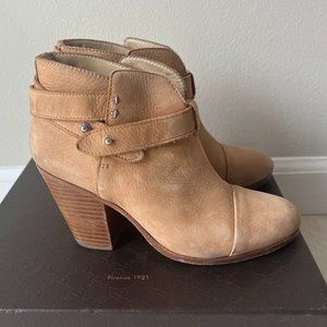 Rag Bone Harrow Suede Boot Women sz 37 Beige Camel